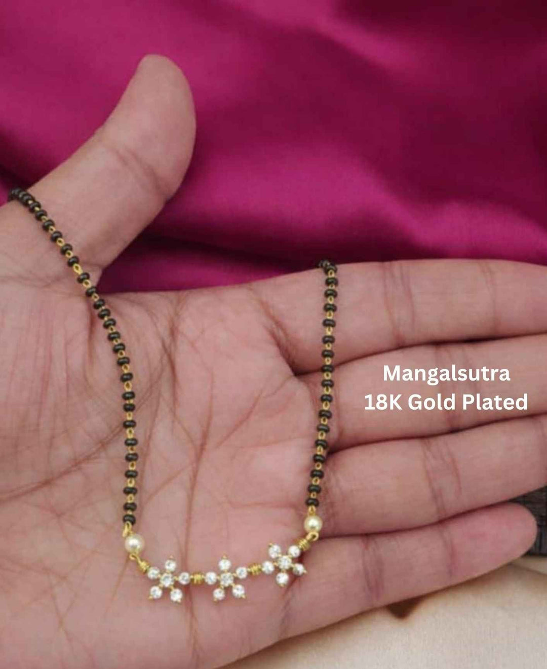 18K gold-plated mangalsutra 