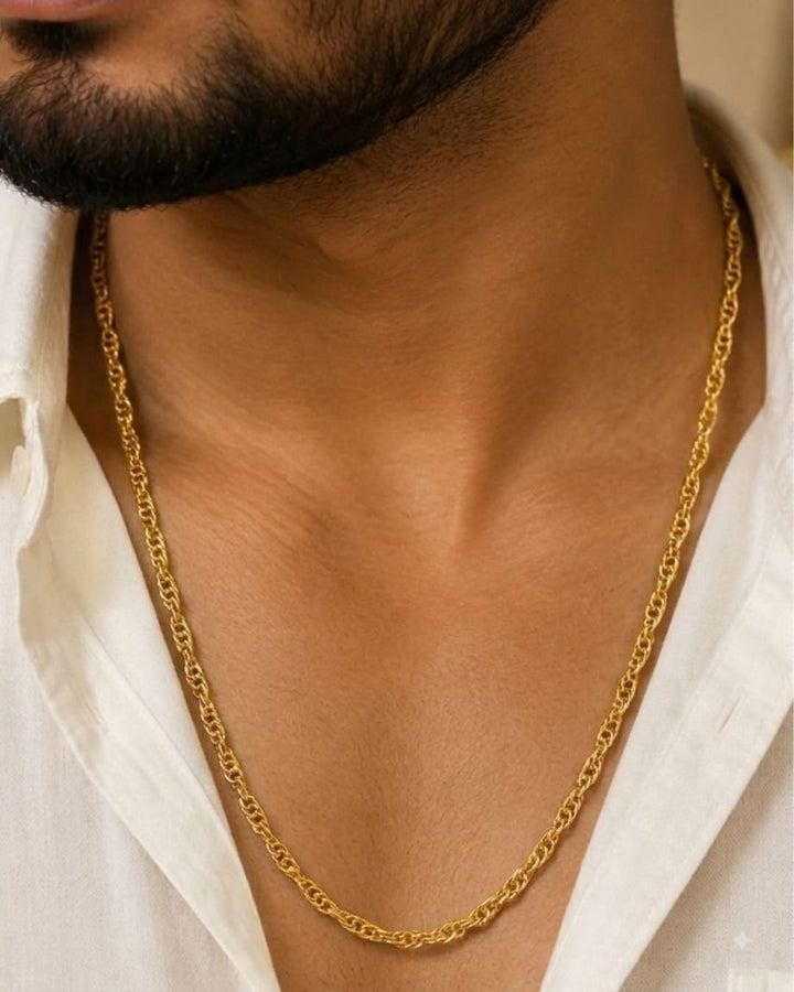 18K gold plated men&
