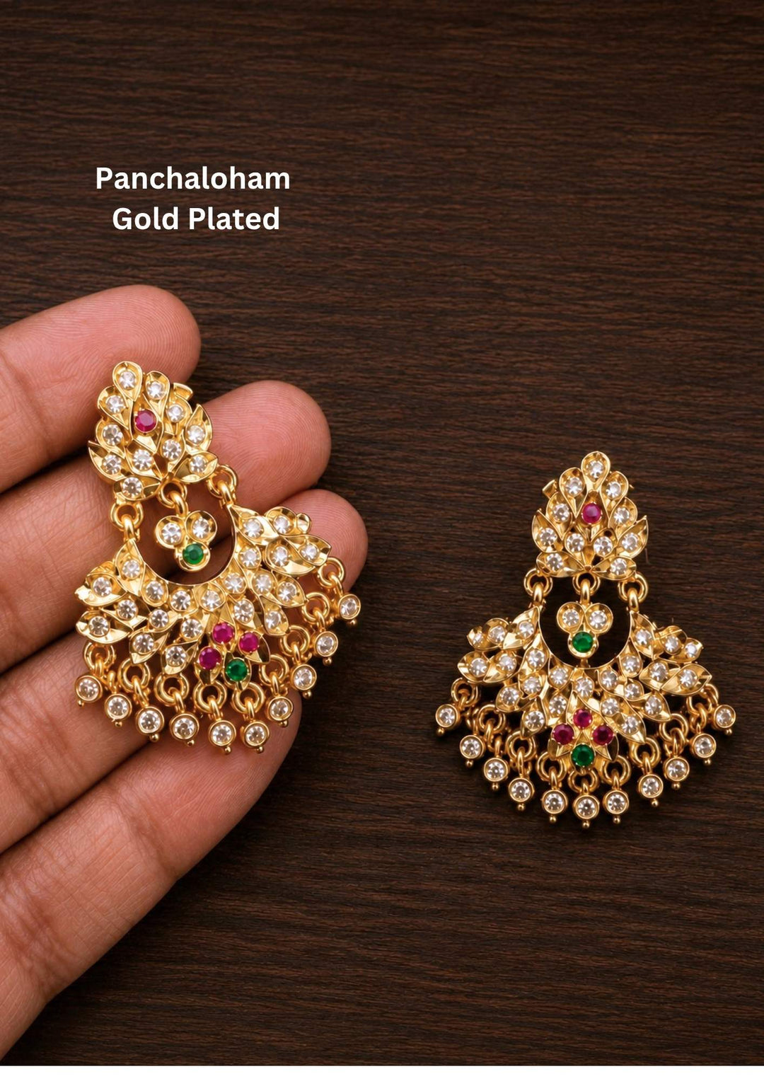 Panchaloham 18k Gold Plated Earrings