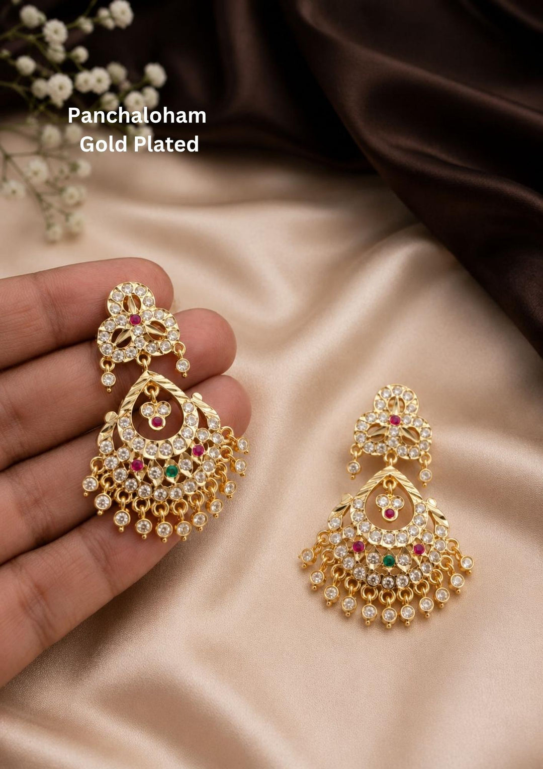 Panchaloham 18k Gold Plated Earrings a83