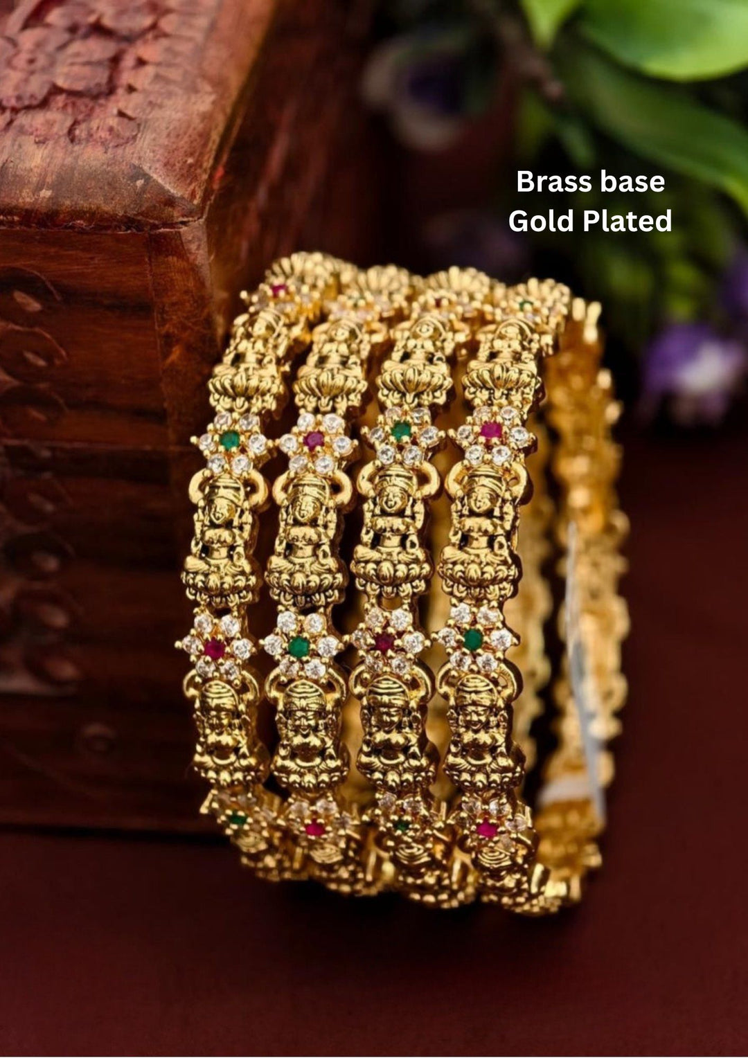 Gold Plated Lakshmi Devi Bangles
