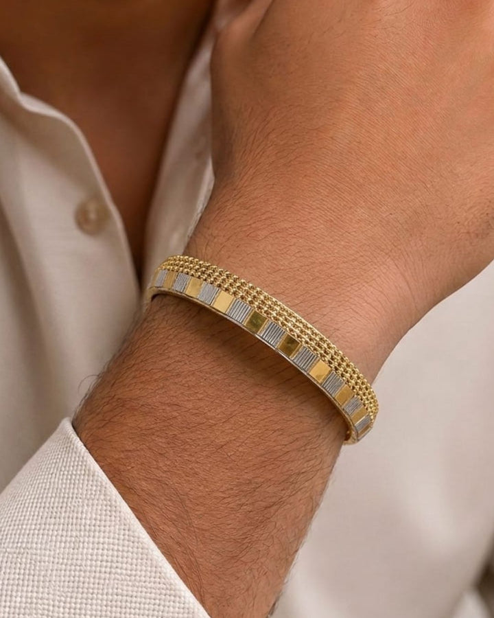 Stylish gold plated men&