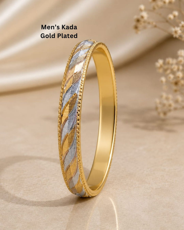 Stylish gold plated men&