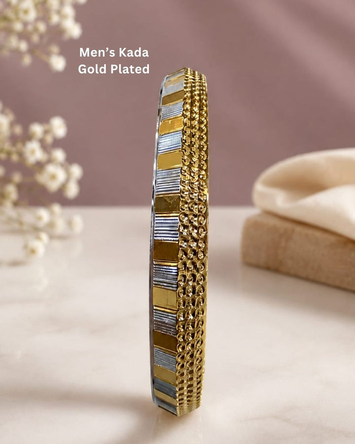 Stylish gold plated men&