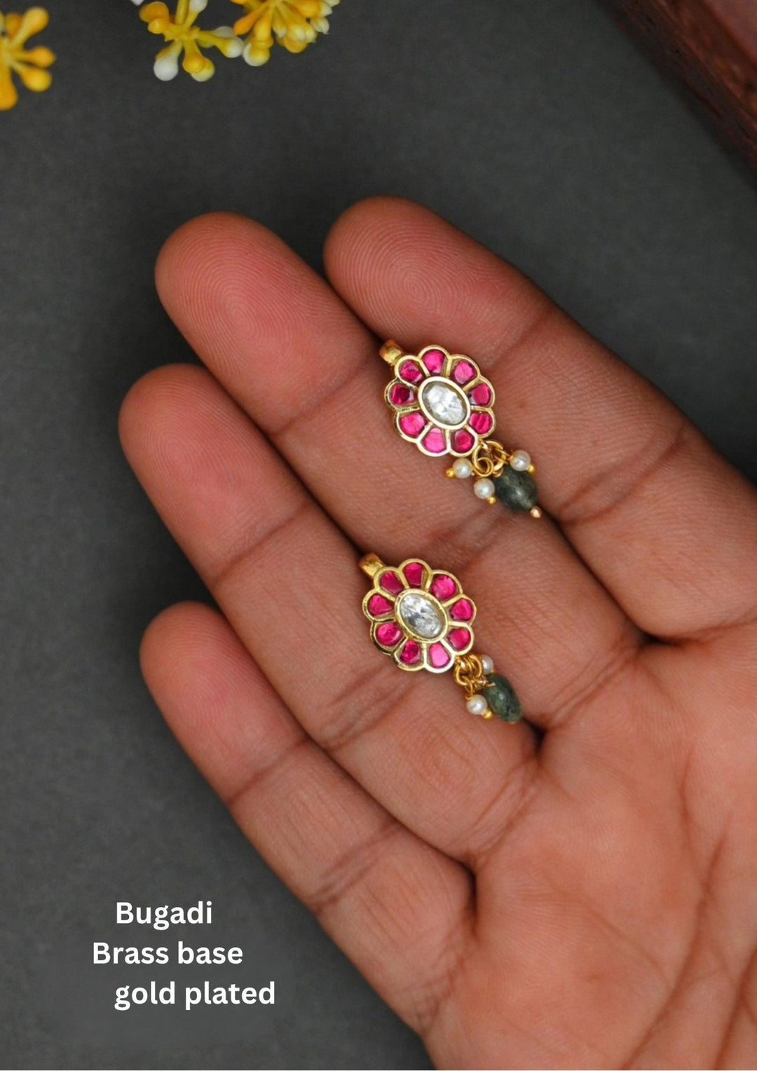 Gold Plated Traditional Maharastrian Bugadi  for Traditional Look