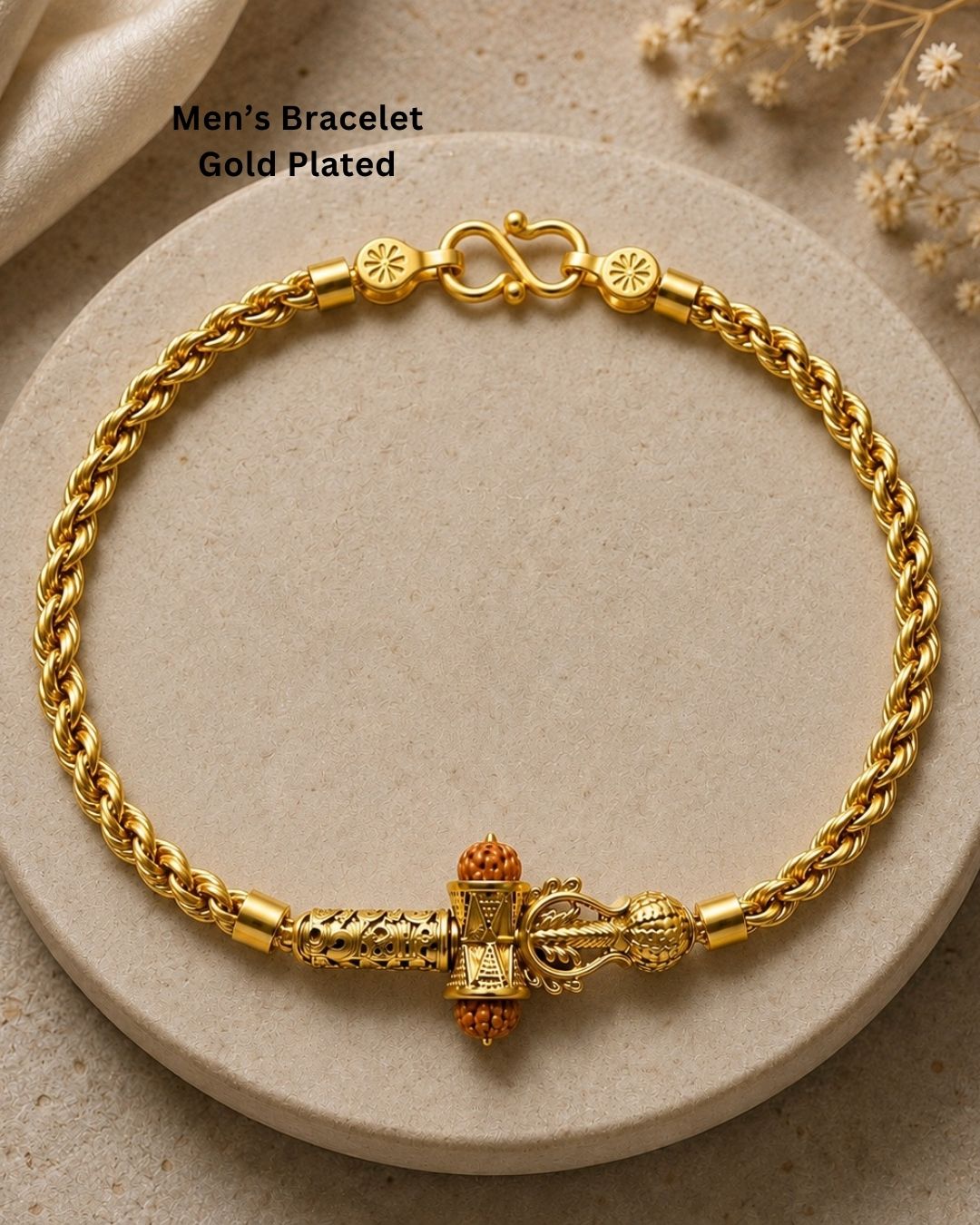 Stylish gold plated men&