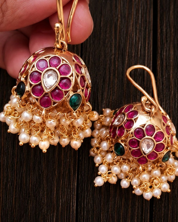 Gold plated Traditional Jhumkas
