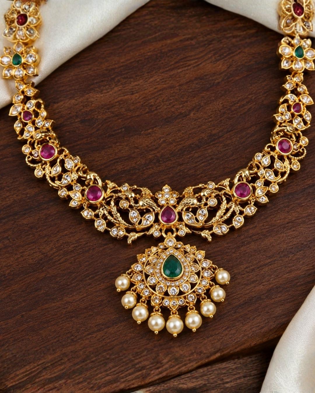 Jadau Kundan Gold Plated Bridal Set