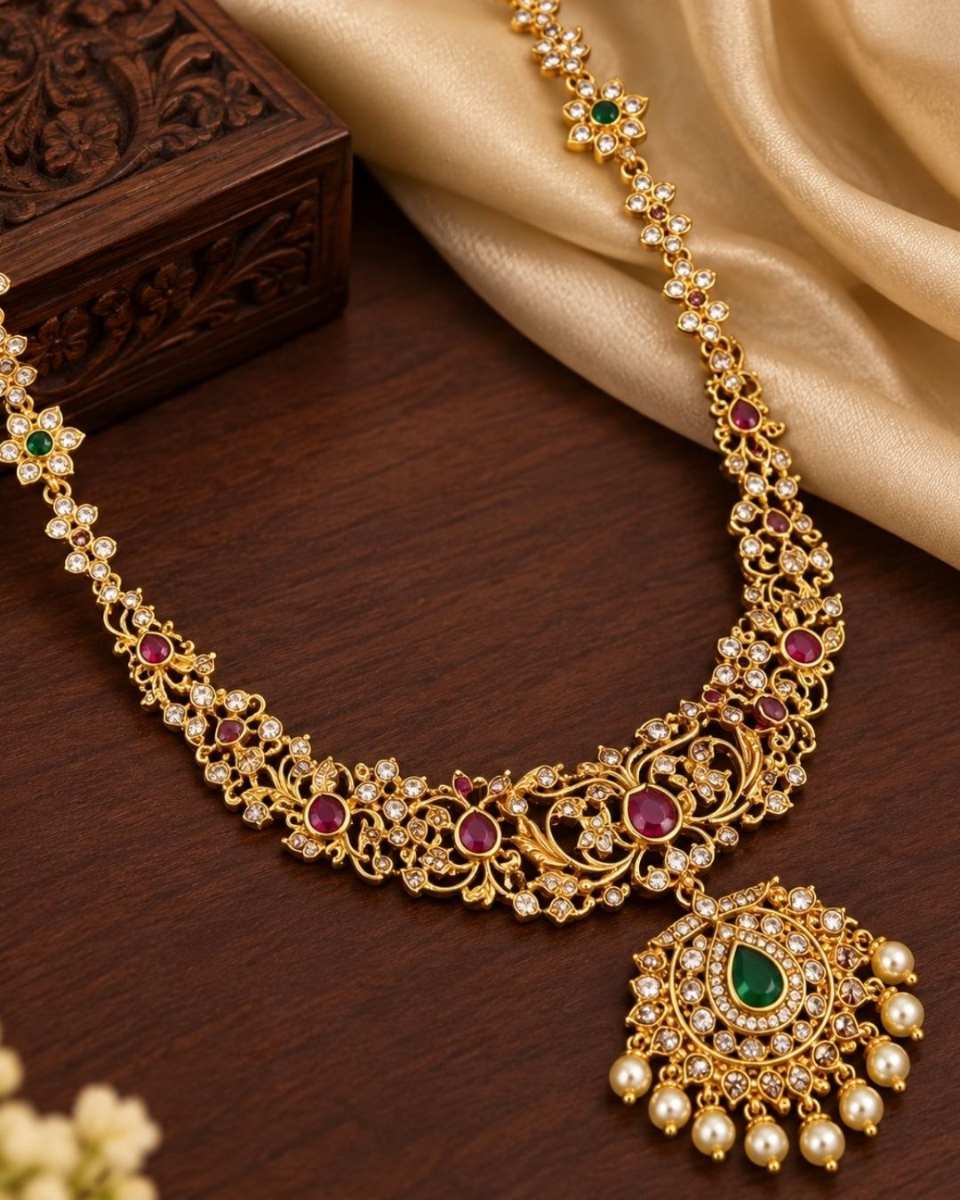 Jadau Kundan Gold Plated Bridal Set