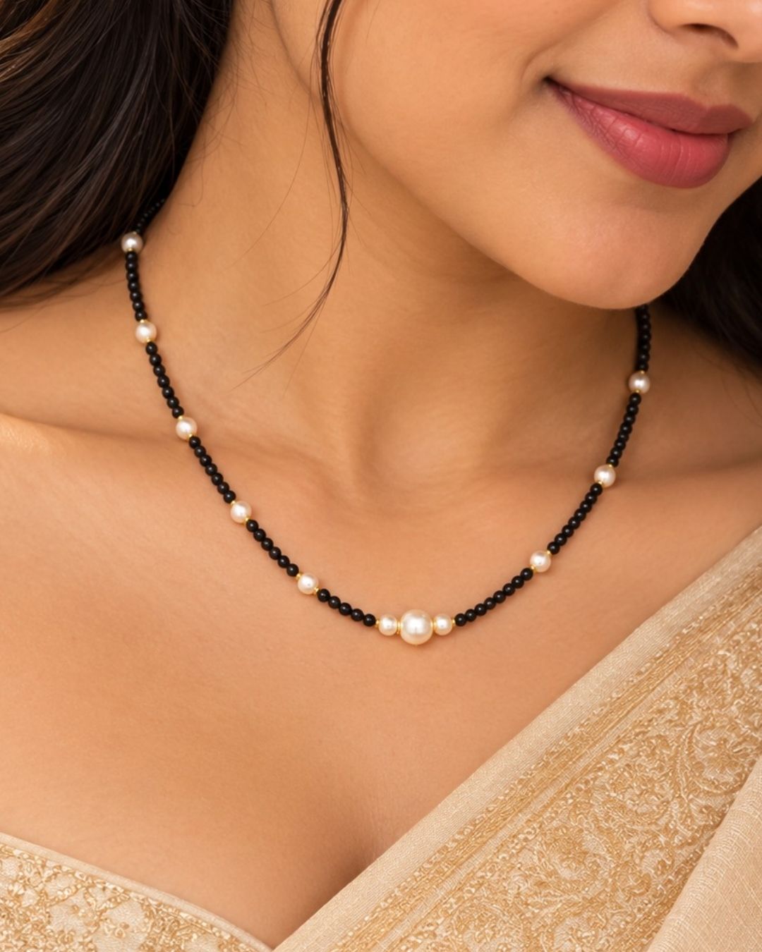Kundan Gold Plated Swaroski Mangalsutra n20