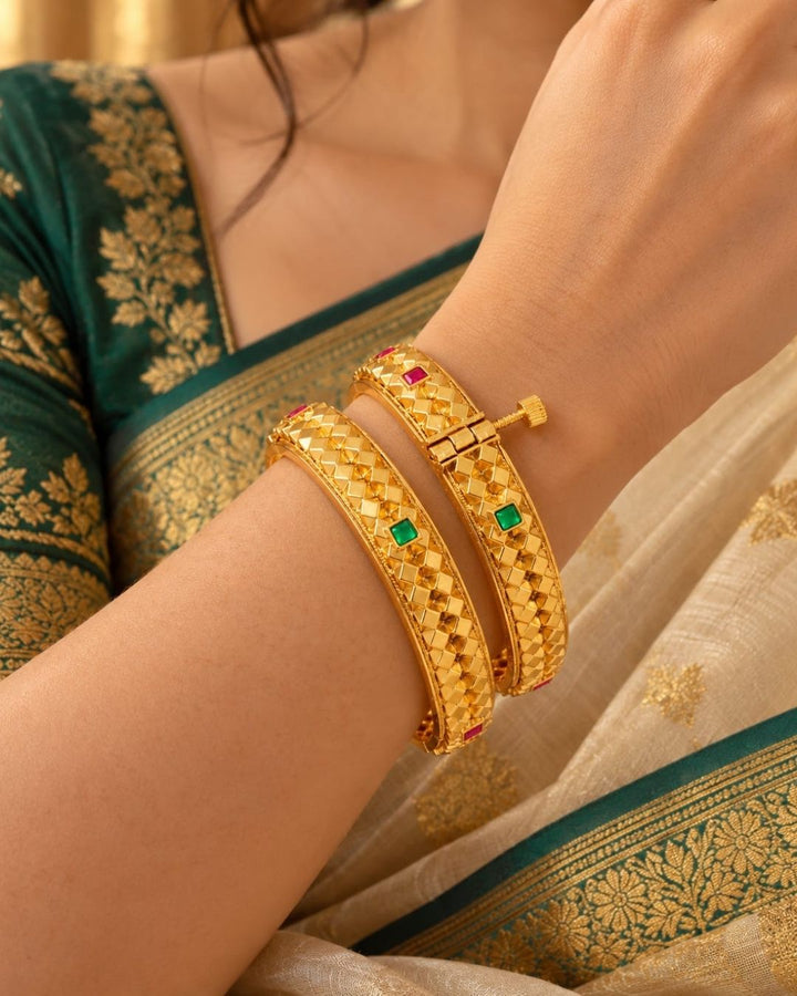 Openable Gold Plated Kada