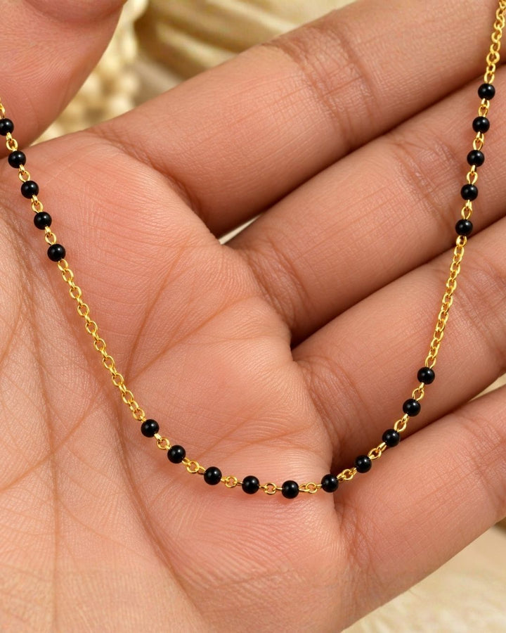 18k Gold Plated Plain Mangalsutra Ideal For Dailywear