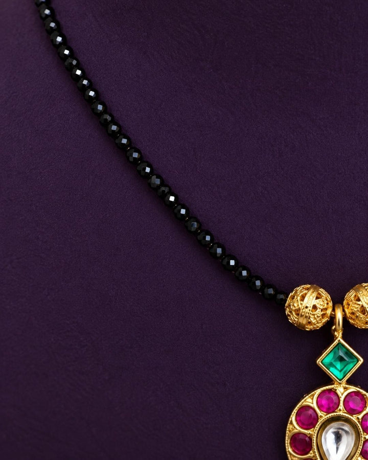 Jadau Kundan Gold Plated Mango Mangalsutra