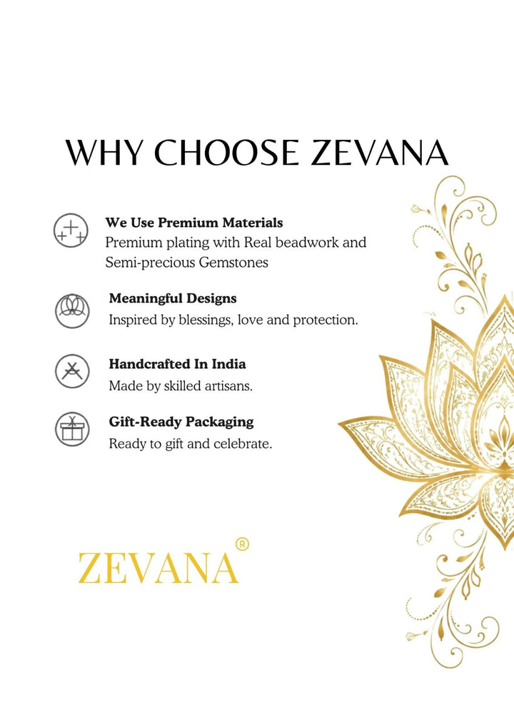 A promotional graphic for Zevana featuring the text &