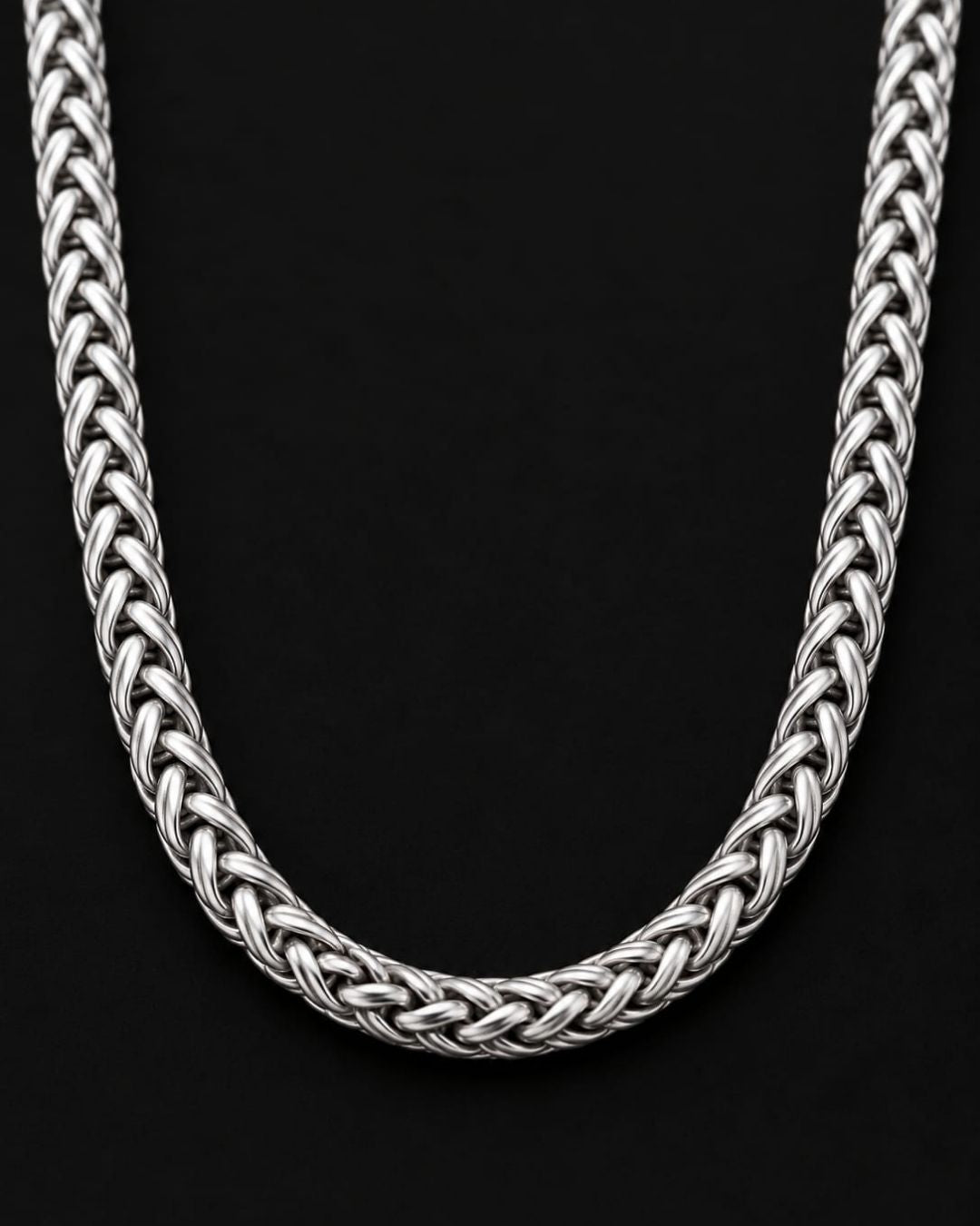 Silver Plated Men’s Rope Chain