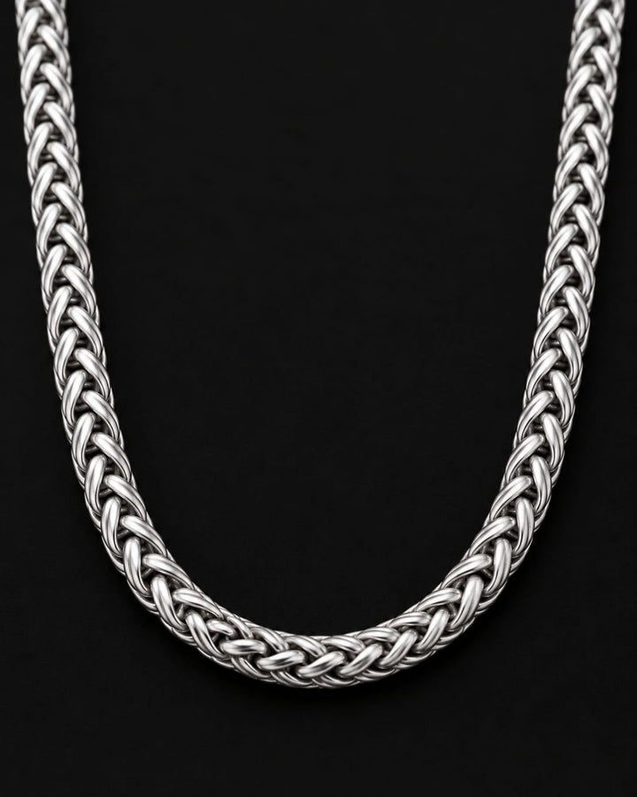 Silver Plated Men’s Rope Chain