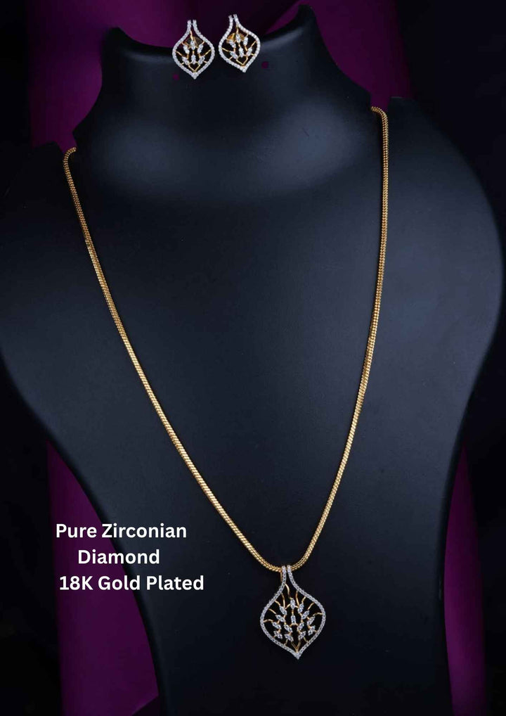 Diamond Long Chain with Studs 