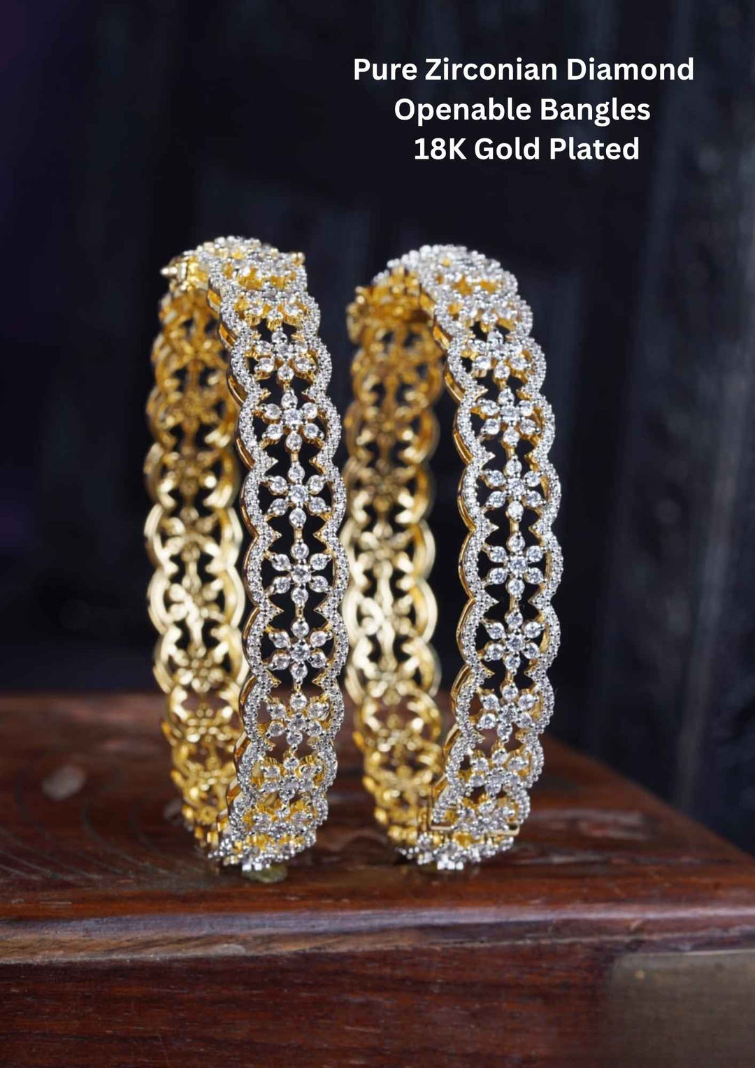 Diamond openable bangles