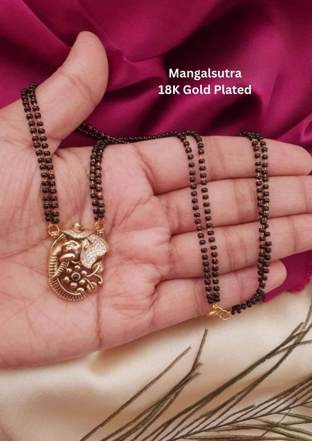 Mangalsutra with gold pendant