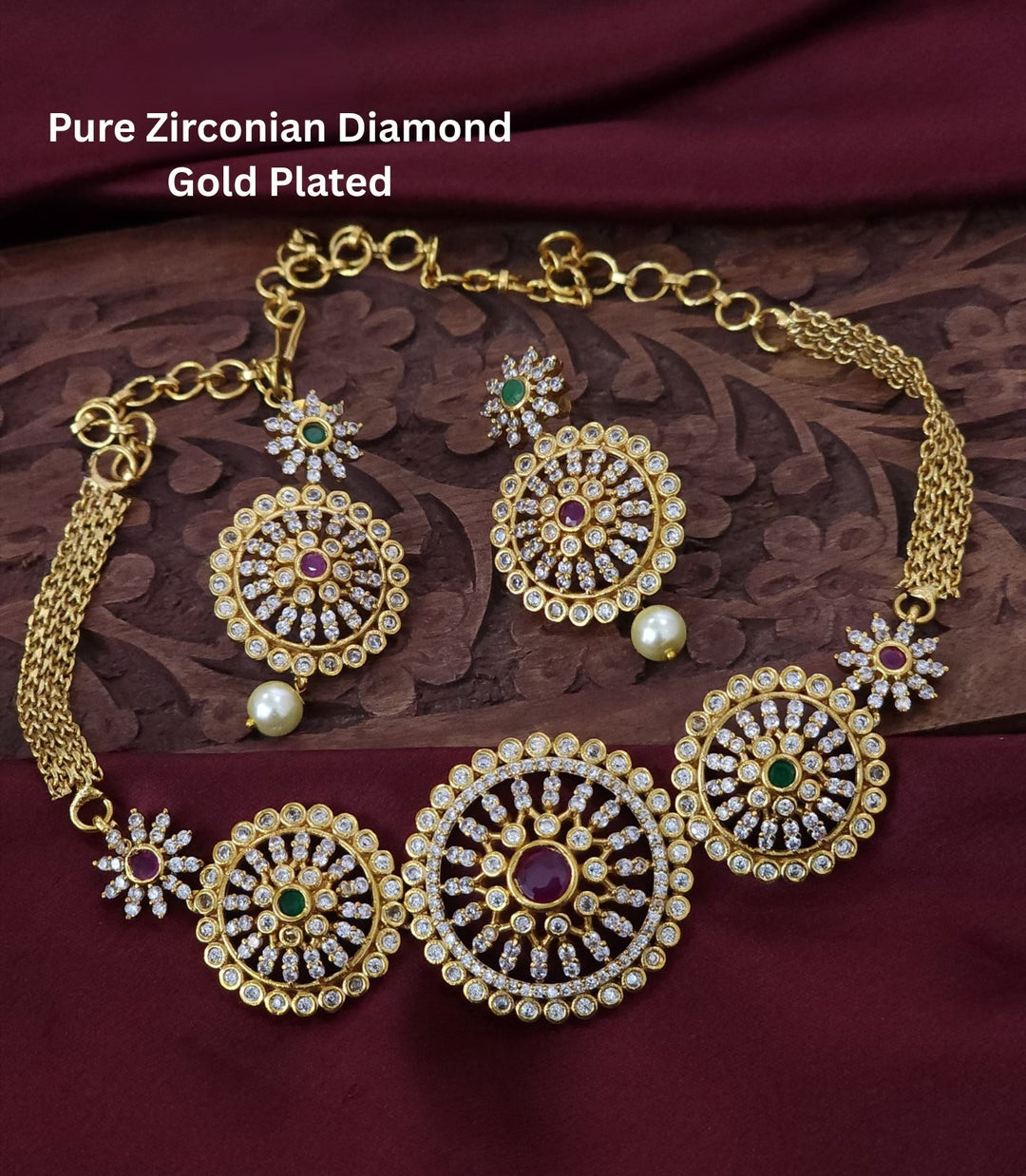 Gold Plated choker set for Traditonal look 