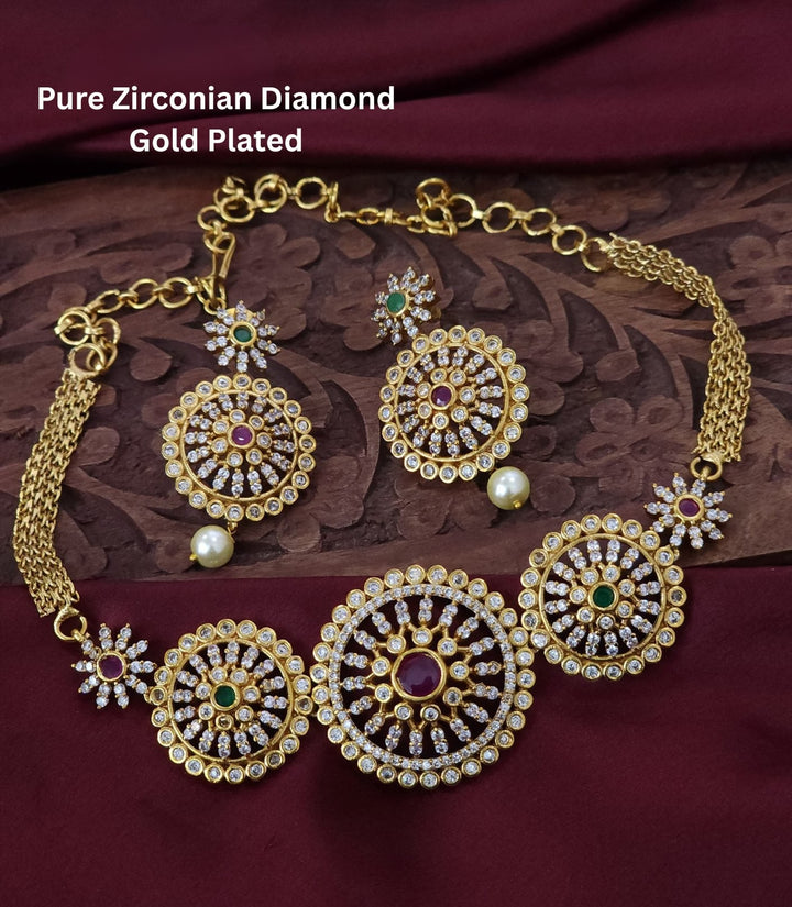 Gold Plated choker set for Traditonal look 