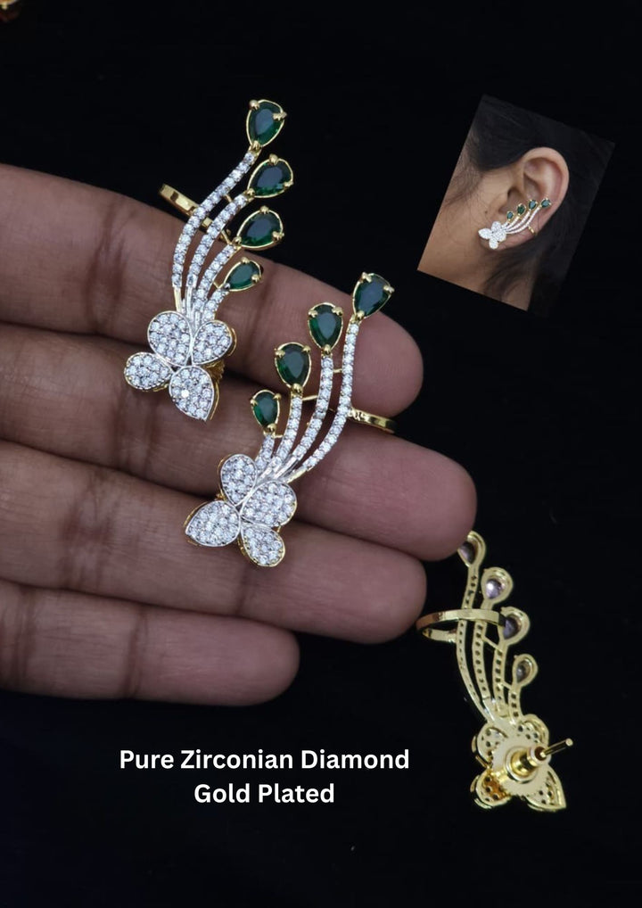 green Cocktail earrings