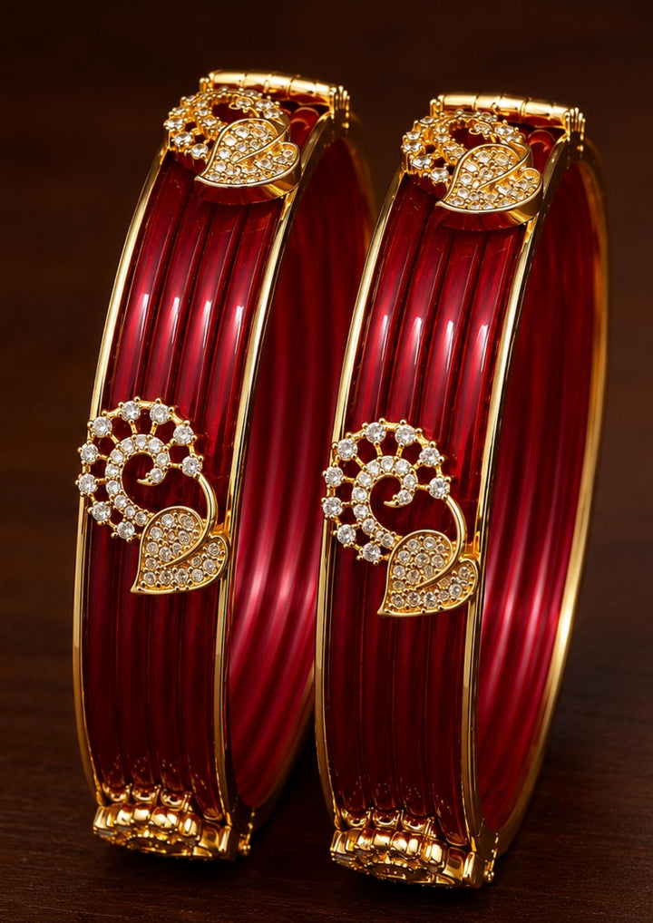 Openable Designer Kada Bangles with 12 set Multicolour Interchangeable Bangles