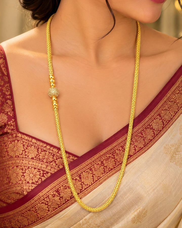 18k Gold Plated Ball Shape Traditional Thaali Chain