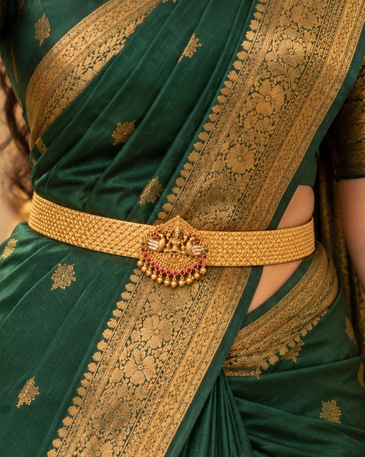Gold Plated Laxmi Devi Traditional Hipbelt