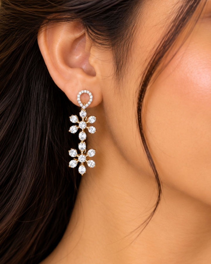 Pure Zirconian Diamond Necklace With Earrings c107020