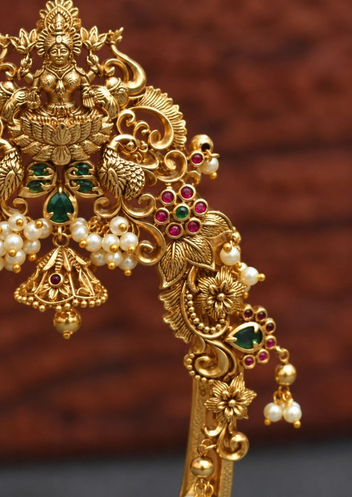 Jadau Kundan Gold Plated Traditional Laxmi Devi Temple Vanki w104