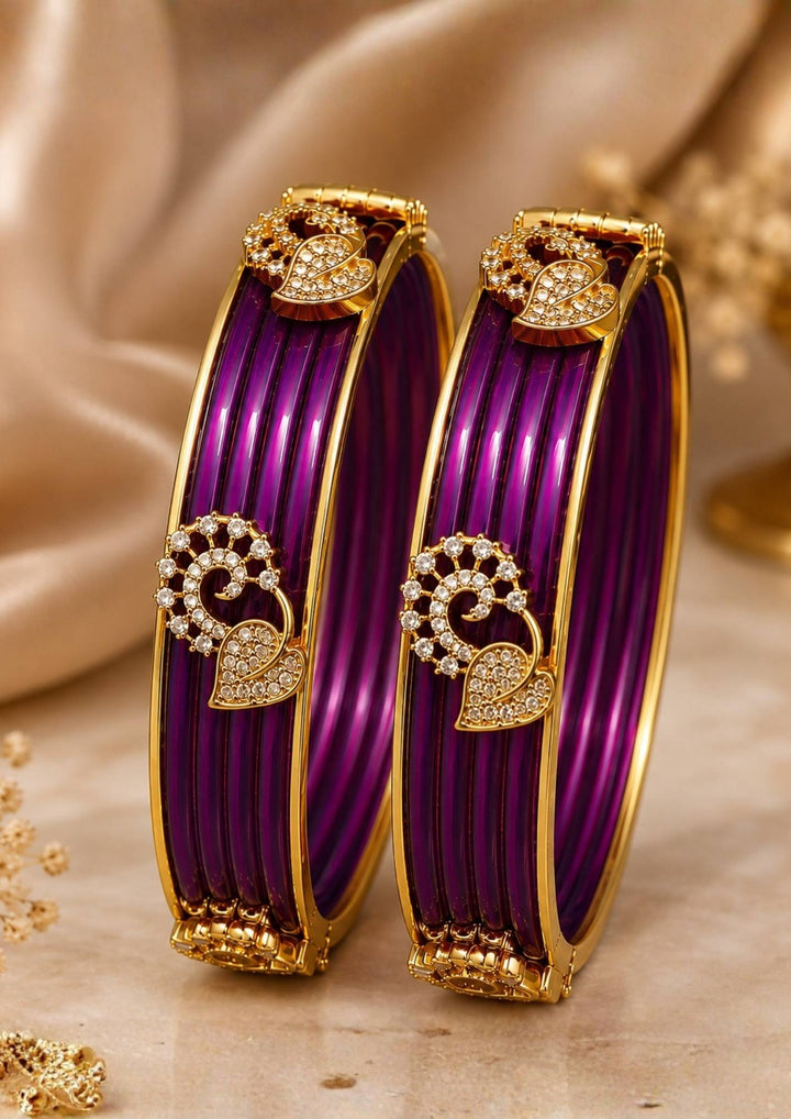 Openable Designer Kada Bangles with 12 set Multicolour Interchangeable Bangles