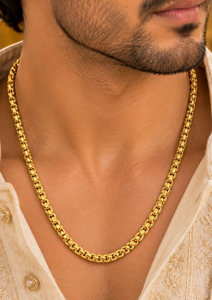 Gold Plated Premium Link Chain for Men