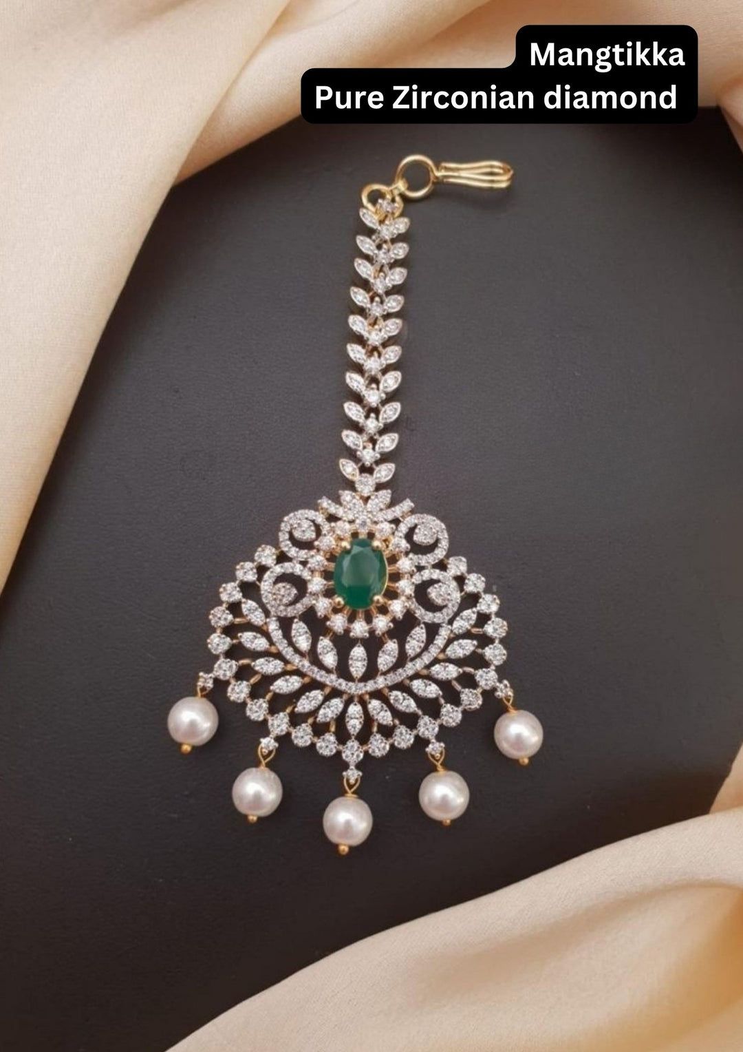 Pure Zirconian Diamond Mangtikka g10599