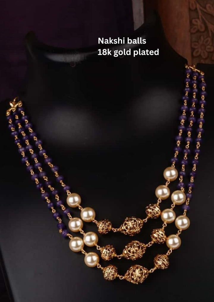 Nakshi Balls & Beads Necklace c107020