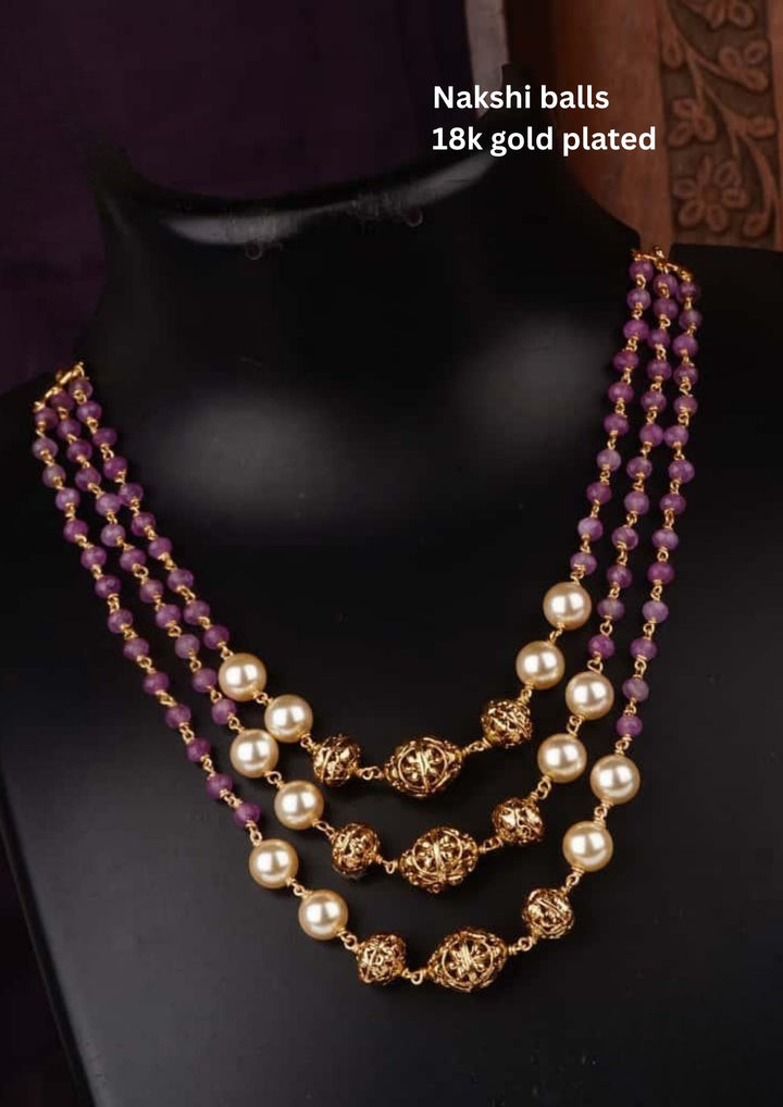 Nakshi Balls & Beads Necklace c107020