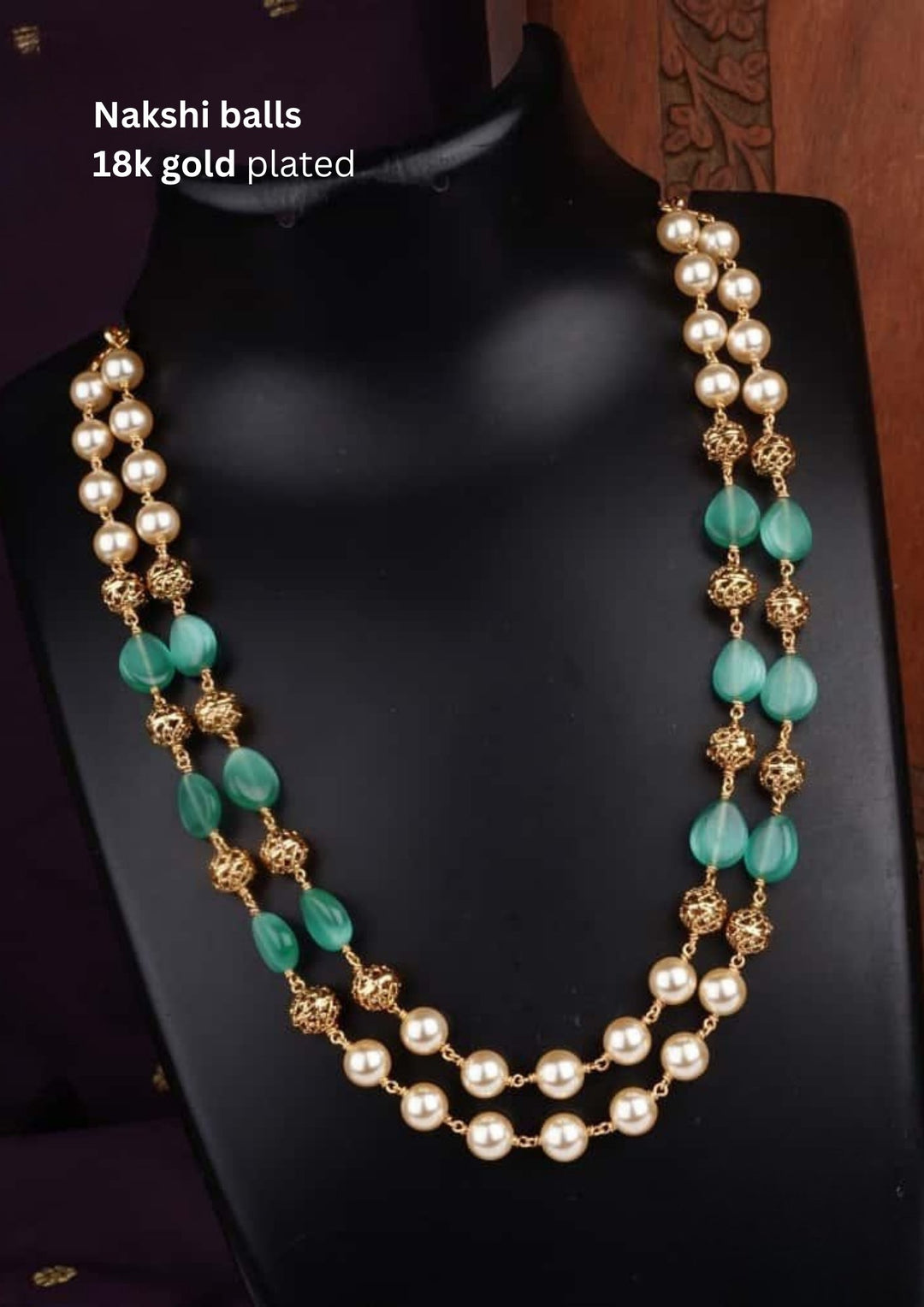 Nakshi Balls & Beads Necklace c107520