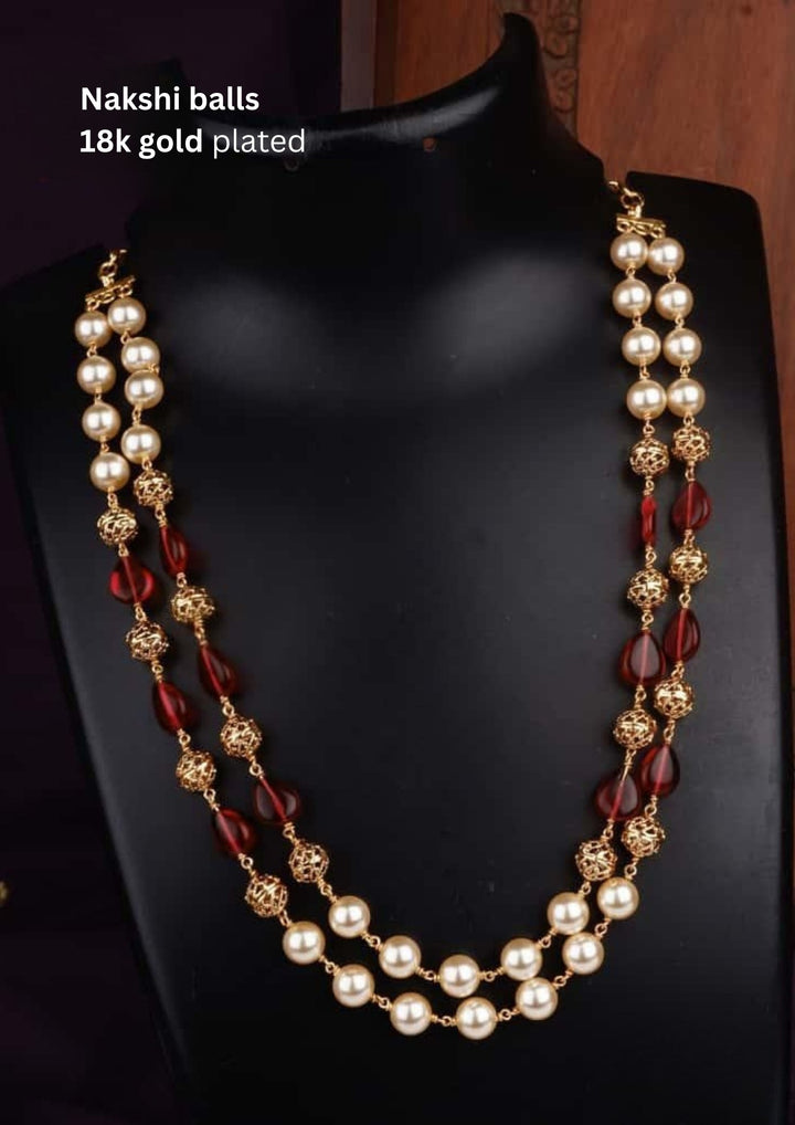 Nakshi Balls & Beads Necklace c107520