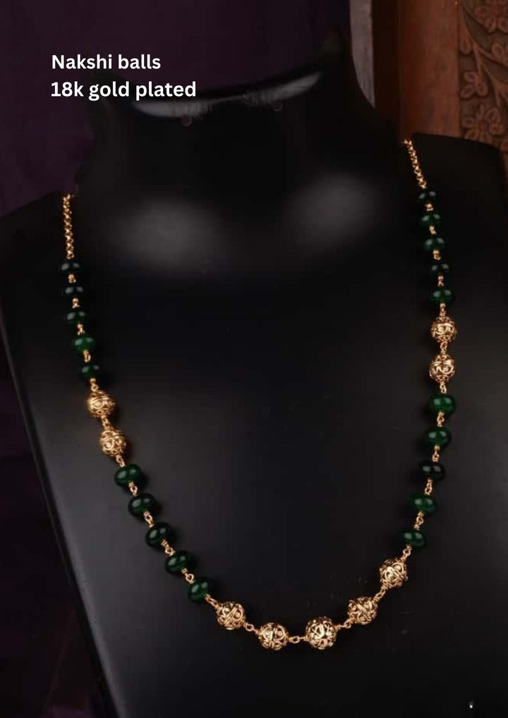 Nakshi Balls & Beads Necklace c105020