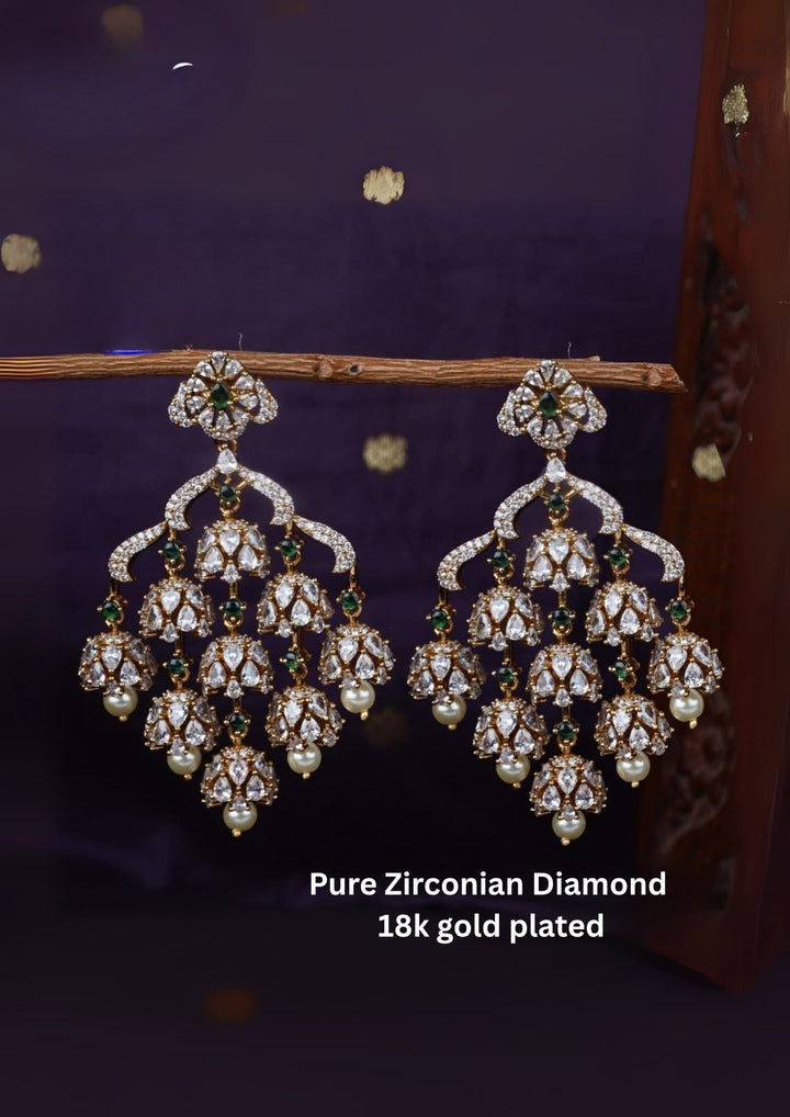 Pure Zirconian Diamond Matt Earrings  c1010520