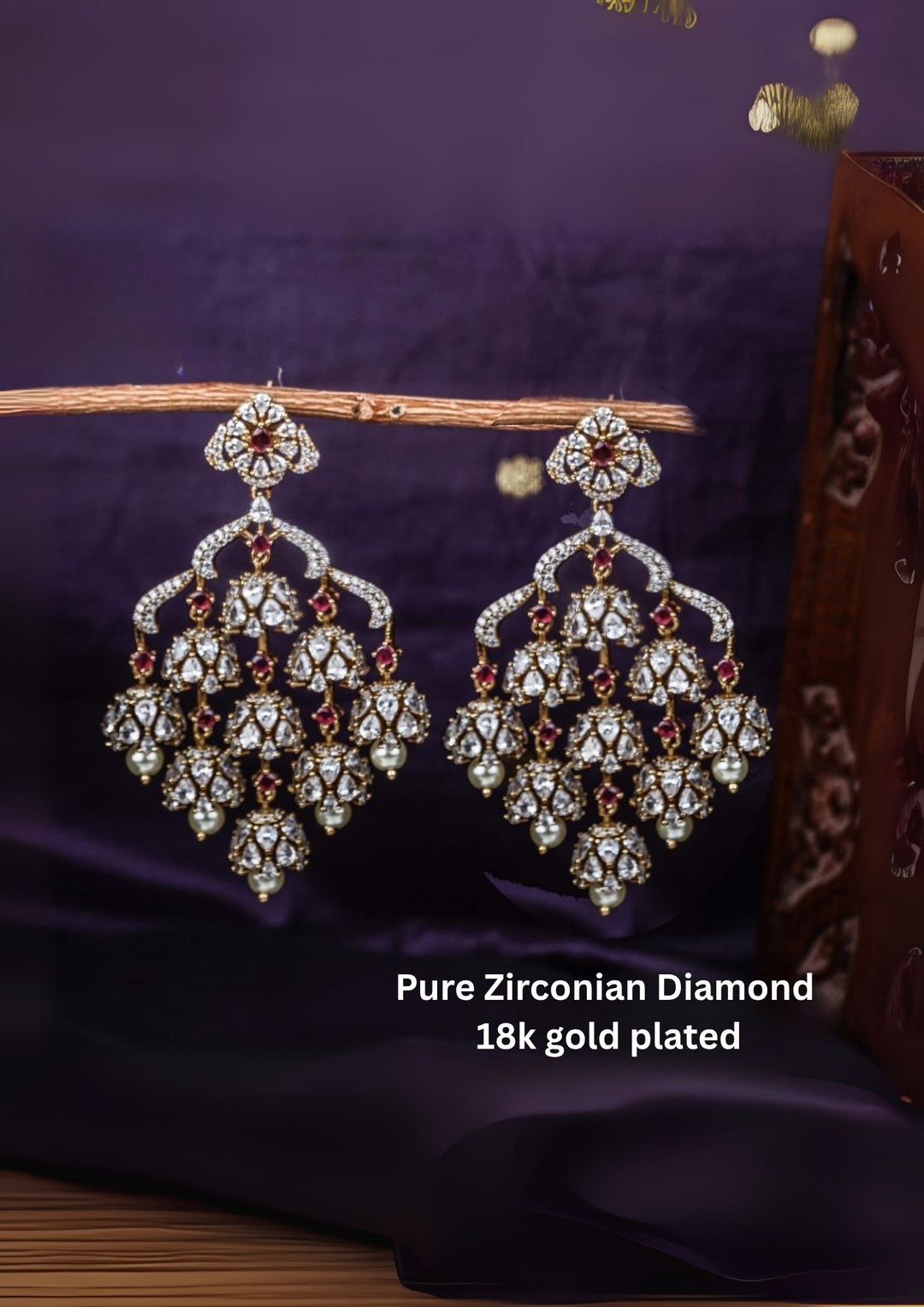 Pure Zirconian Diamond Matt Earrings  c1010520