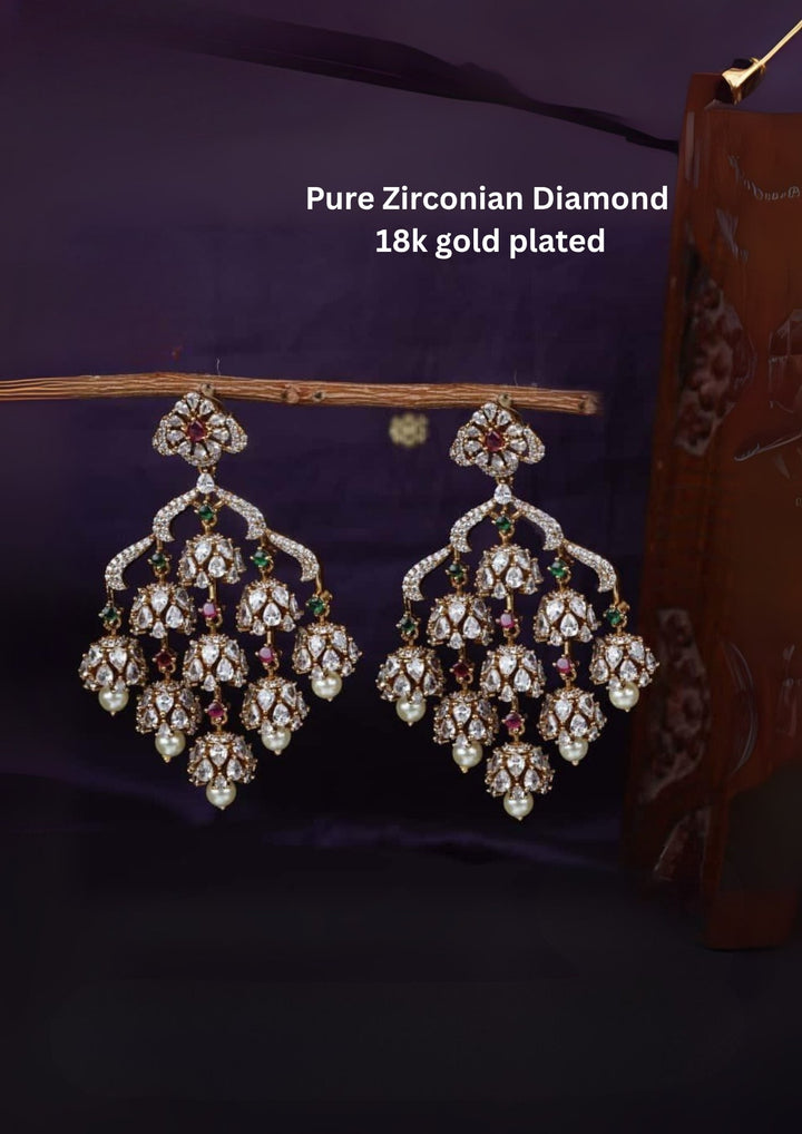 Pure Zirconian Diamond Matt Earrings  c1010520
