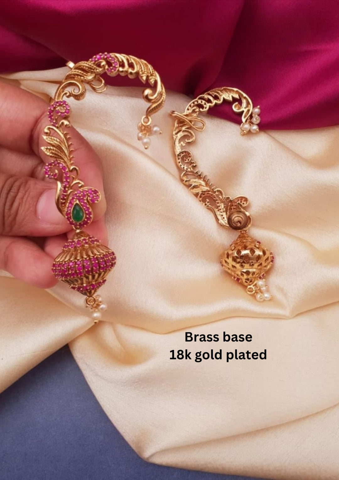 Kundan Brass Base Earings g10720