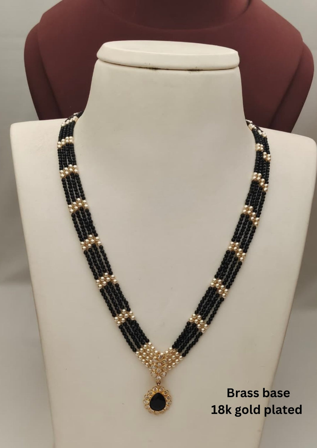 Kundan & Beads Necklace s190051