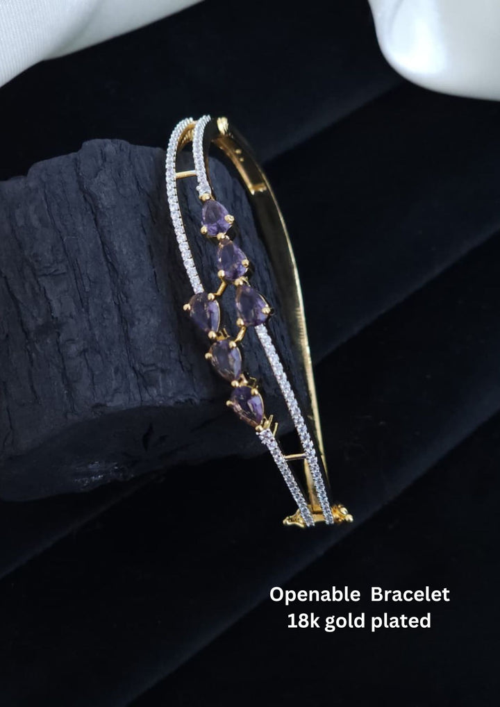 Pure Zirconian Diamond Openable Bracelet r10390