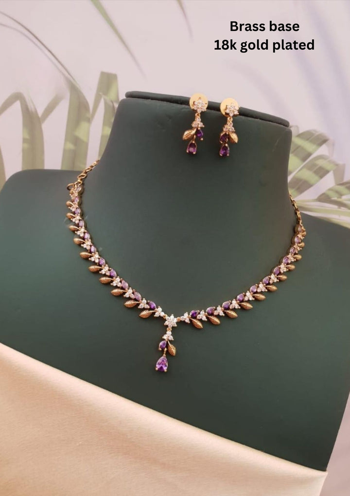 Kundan Necklace With Earrings g10980