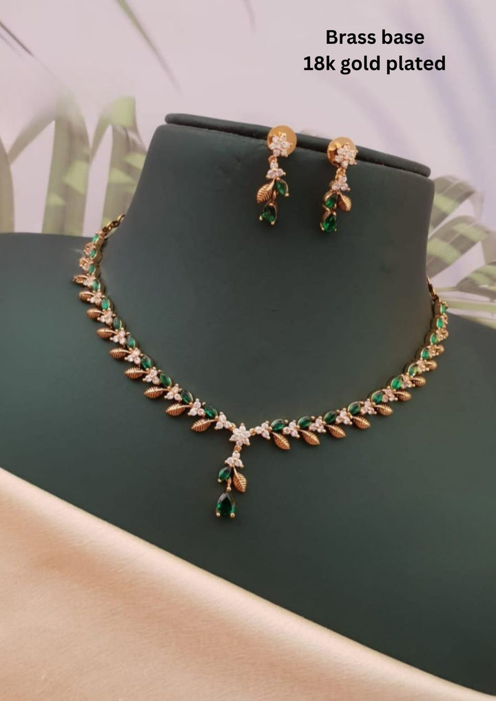 Kundan Necklace With Earrings g10980