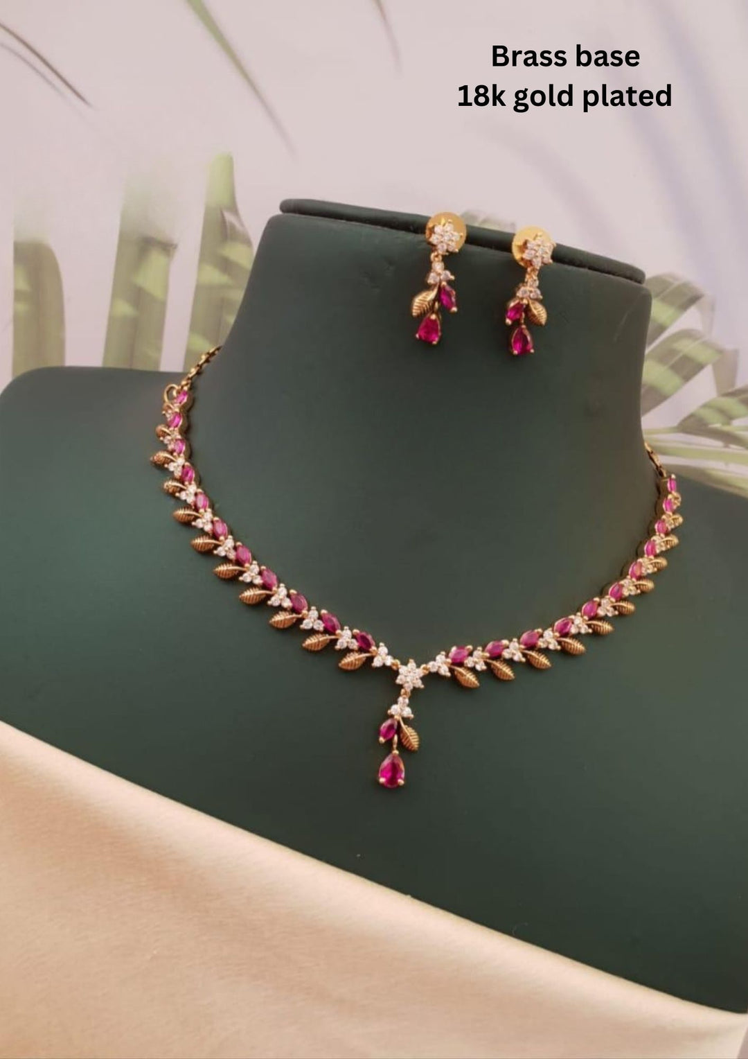 Kundan Necklace With Earrings g10980