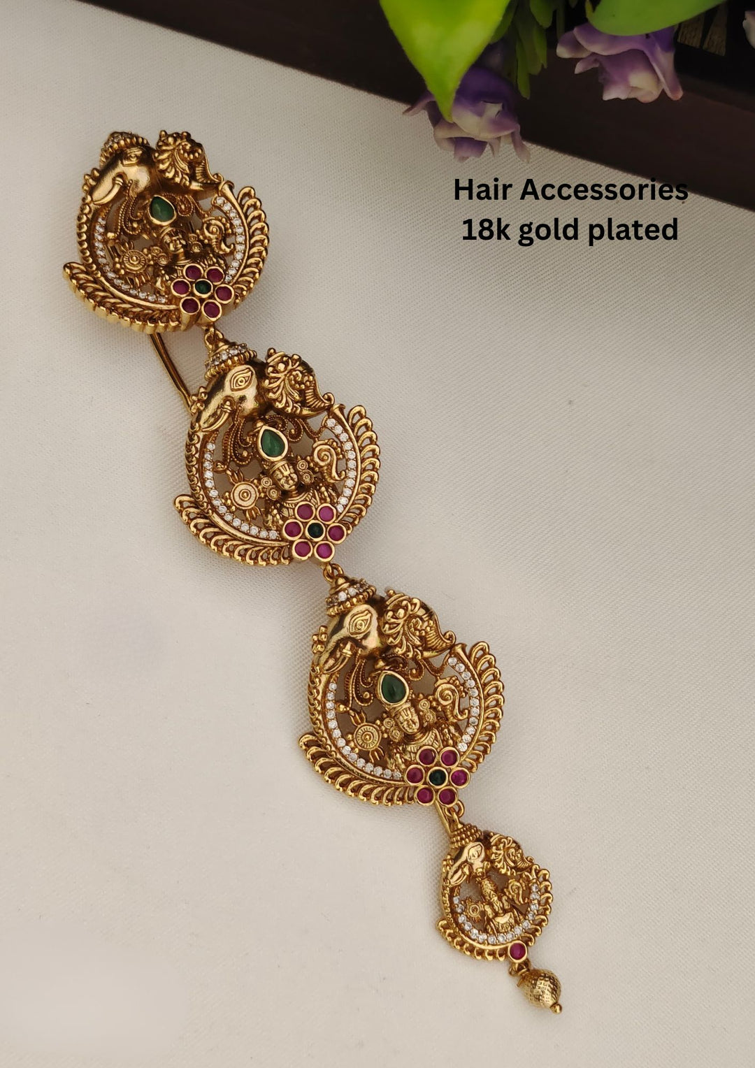 Kundan Temple Hair Accessories s130009