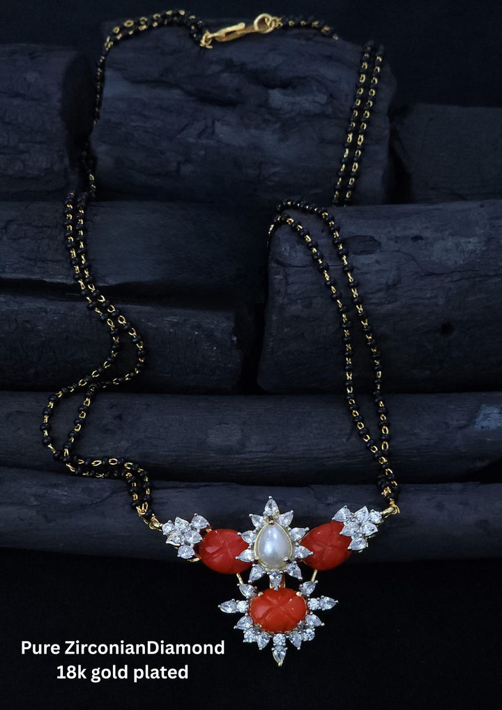 Pure Zirconian Diamond Mangalsutra r10450